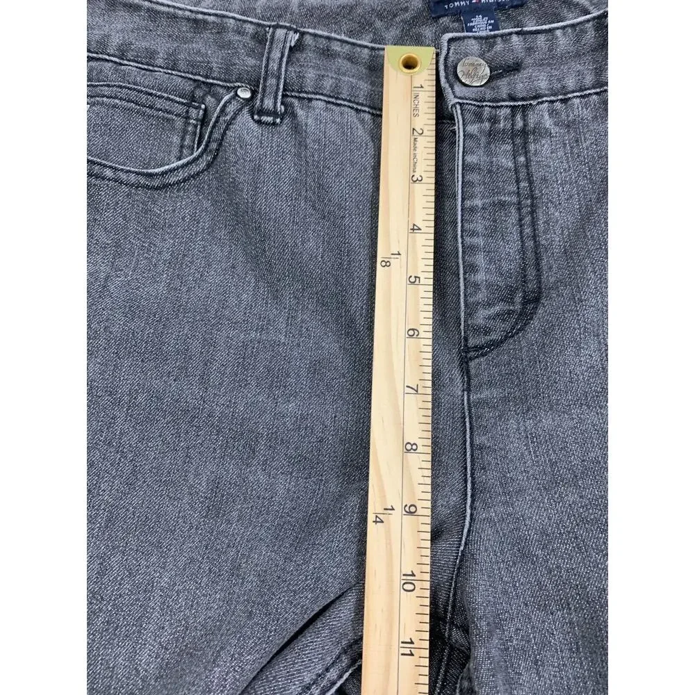 Tommy Hilfiger Jeans Womens Size 14 American Hope Bootcut Light Wash Black Denim
